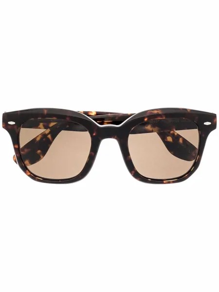 Oliver Peoples солнцезащитные очки в квадратной оправе