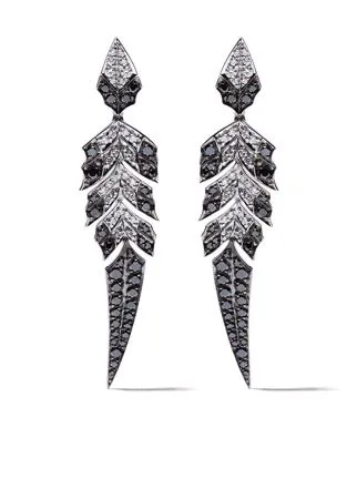 Stephen Webster серьги Magnipheasant из белого золота с бриллиантами