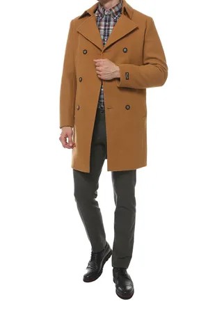 Пальто-бушлат мужское MISTEKS DESIGN 31958 коричневое 44-170