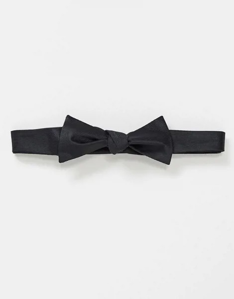 Черный галстук-бабочка ASOS DESIGN-Черный цвет