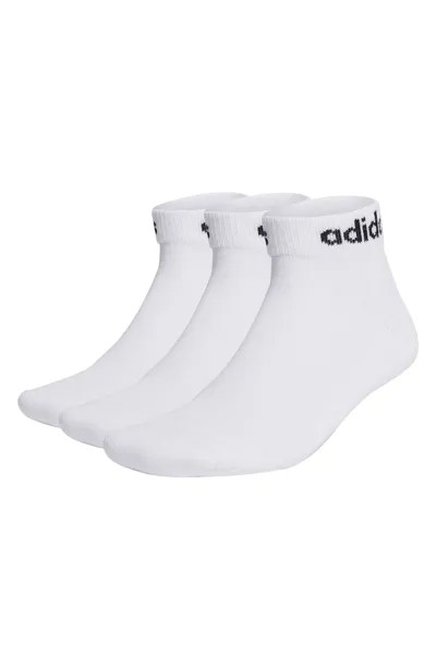 Короткие носки с логотипом - 3 пары Adidas Performance, белый