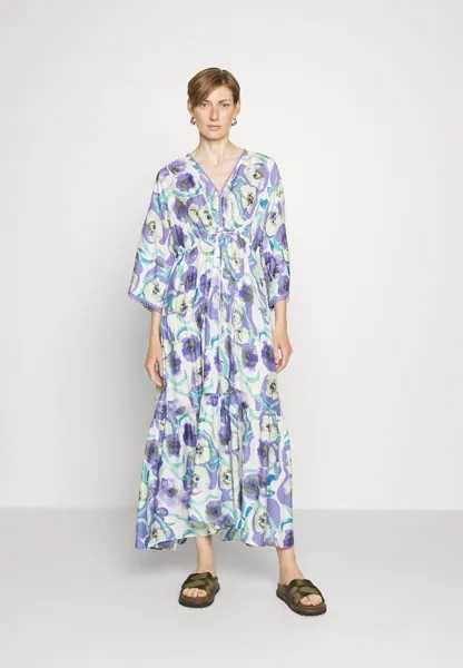 Летнее платье Boris Dress Diane von Furstenberg, цвет watercolor blossom purple