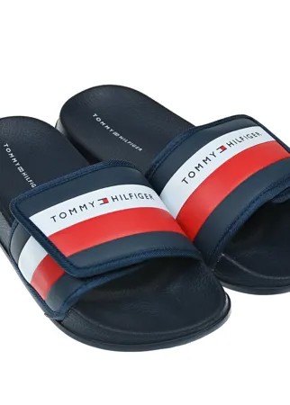 Темно-синие шлепки Tommy Hilfiger