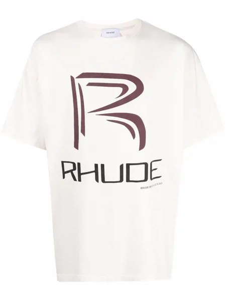 Rhude футболка с логотипом