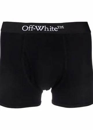 Off-White боксеры с логотипом на поясе