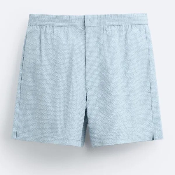 Плавательные шорты Zara Textured, голубой