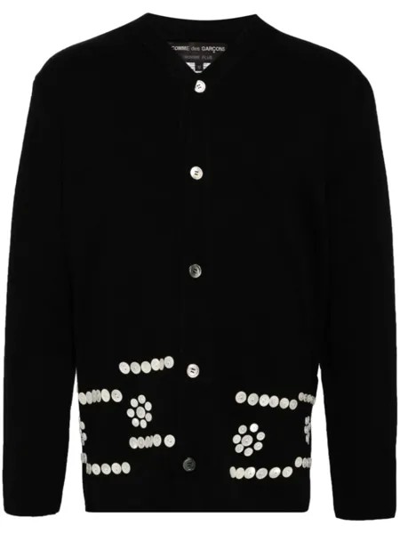 Comme des Garçons Homme Plus кардиган с V-образным вырезом, черный