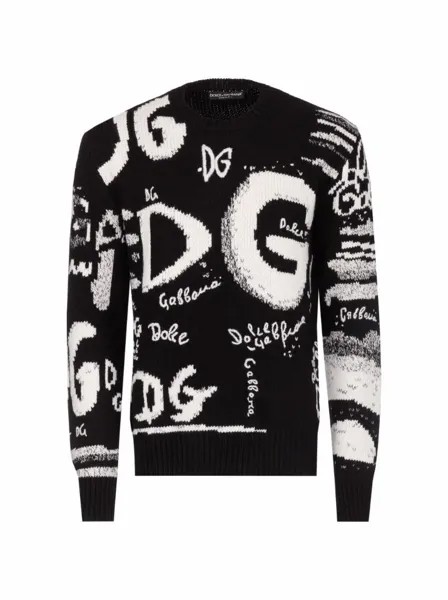 Вязаный джемпер с логотипом Dolce&Gabbana