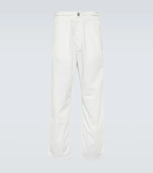 Прямые брюки Marina из хлопка Stone Island, белый