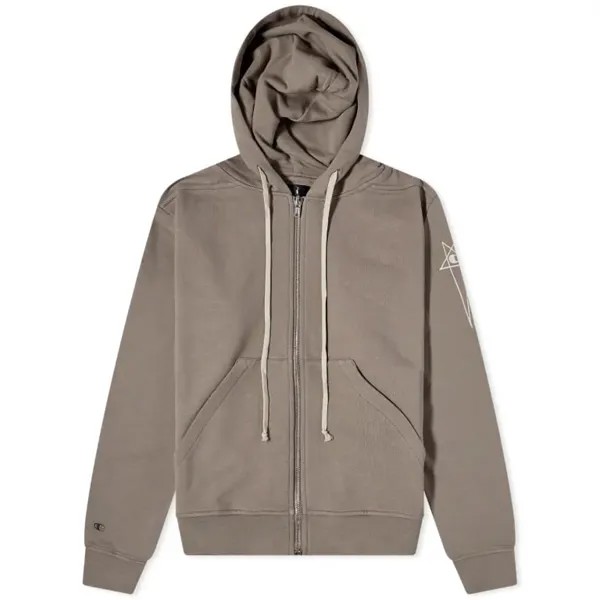 Толстовка Champion X Rick Owens Jasons Hoodie, серо-бежевый