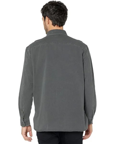 Рубашка AllSaints Drobak Long Sleeve Shirt, цвет Washed Black