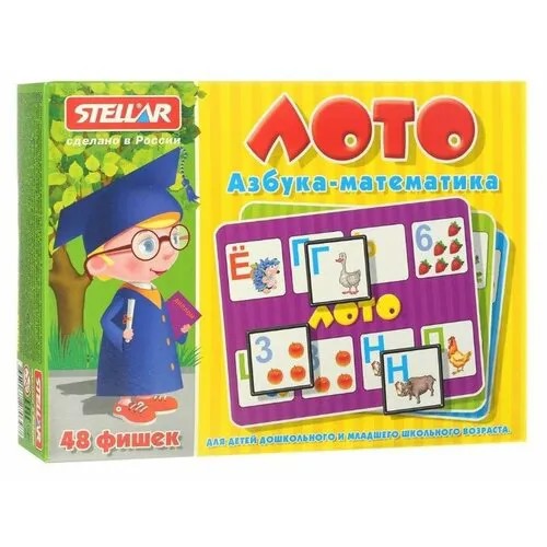 Настольная игра Stellar Азбука-Математика 00902