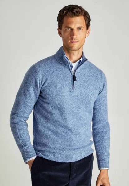Вязаный свитер LMSWO 1/2 ZIP Façonnable, цвет azzurro blue