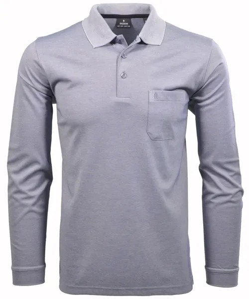 Футболка Ragman Softknit Polo langarm, синий