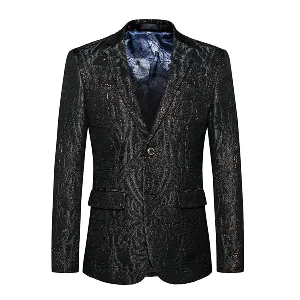 Свадебный костюм для мужчин 2020, красивый костюм-смокинг из 1 предмета, приталенный костюм темного цвета, пиджак большого размера #825