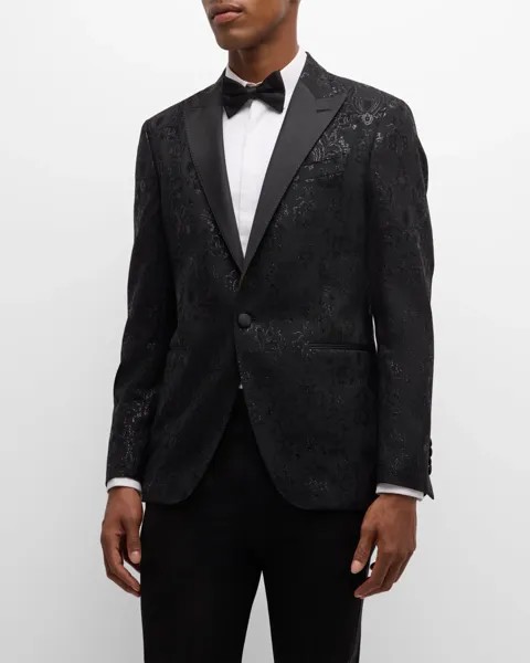 Мужская легкая вечерняя куртка с люрексом Etro, цвет Black