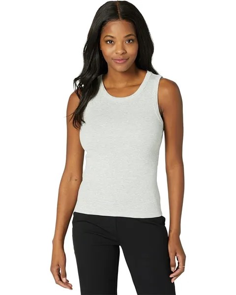 Майка Lilla P 1x1 Rib Jewel Tank, цвет Heather Grey