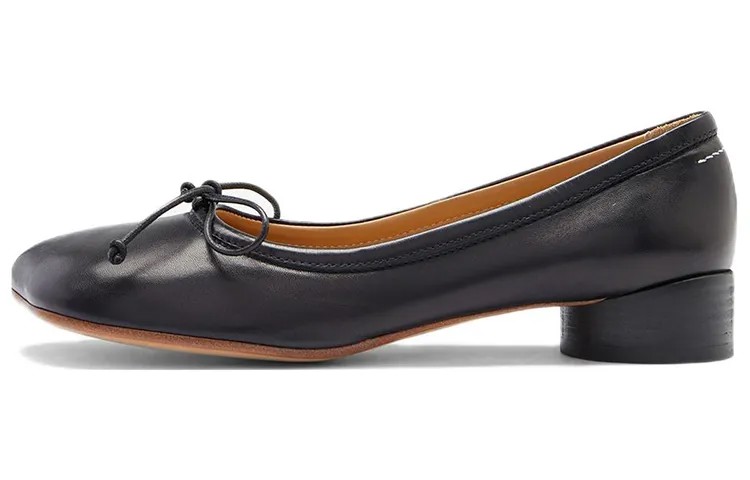 Туфли-балетки с квадратным носком Mm6 Maison Margiela