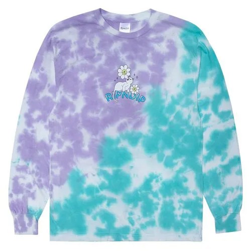 Лонгслив Ripndip magical place lavender/mint dye, размер S