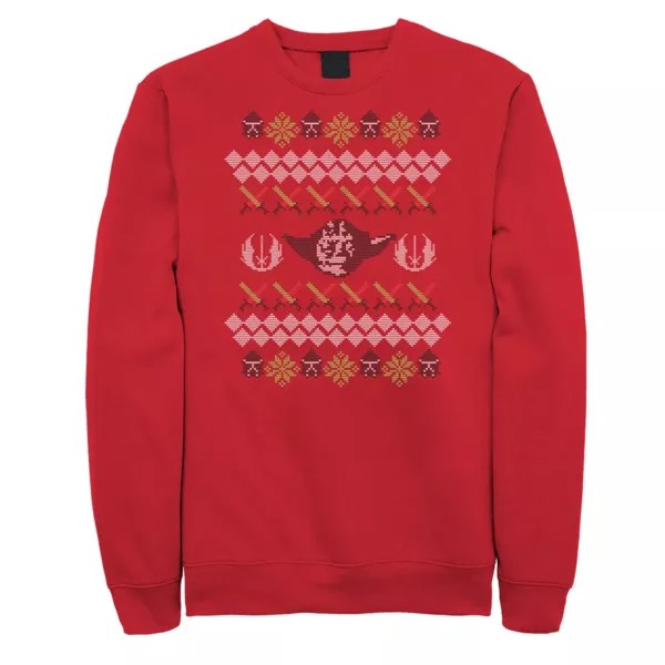 Мужской рождественский свитер «Звездные войны джедаев» Толстовка «Йода» Licensed Character