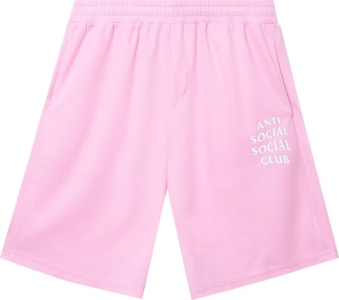 Шорты Anti Social Social Club Never Made The Team Mesh Shorts 'Pink', розовый