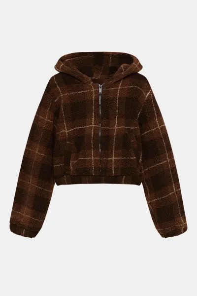 Куртка женская Pull&Bear PUL550696273 коричневая S. Доставка из-за рубежа.