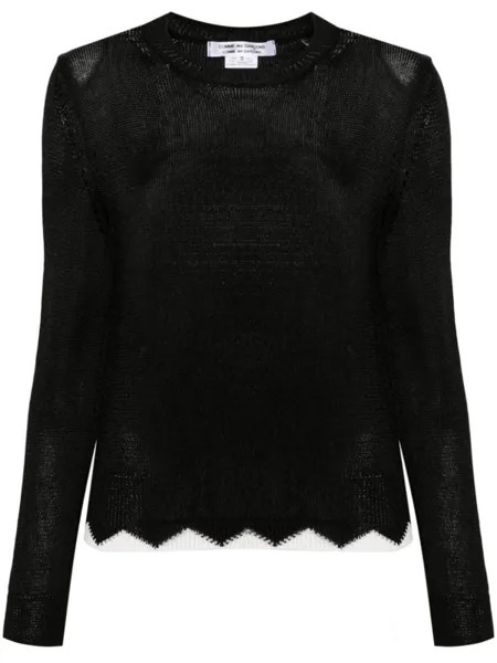 Джемпер с контрастной отделкой Comme Des Garçons Comme Des Garçons, черный