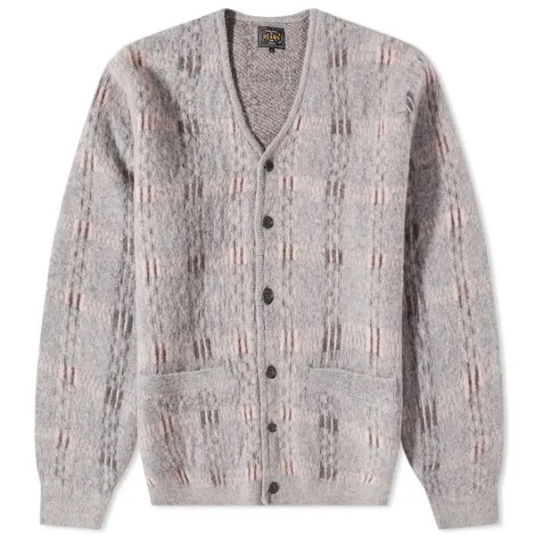 Джемпер Beams Plus Check Jacquard Mohair Cardigan