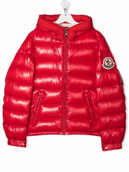 Moncler Enfant глянцевый пуховик