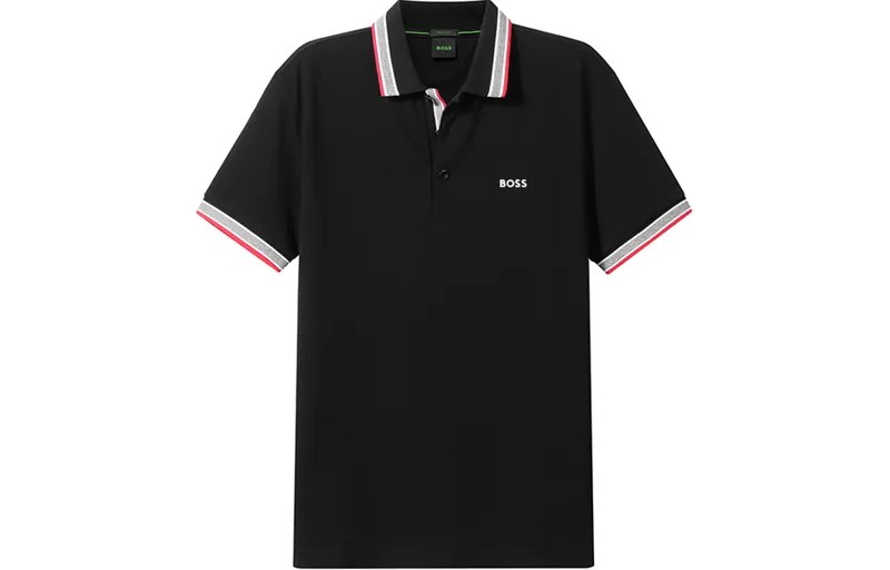 Мужская рубашка поло HUGO BOSS, Черный