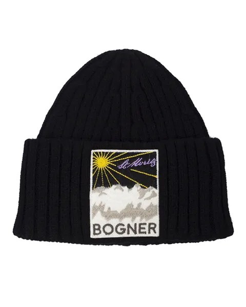 Шапка Bogner 96347096 BONY l черный+принт