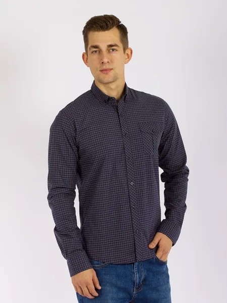 Рубашка мужская PANTAMO GD30700054 синяя 2XL