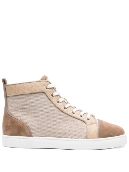Christian Louboutin высокие кеды Louis, нейтральный цвет
