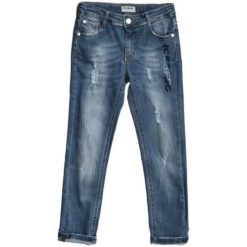 PTICE0107J, брюки (джинсы), ICEBERG, Blu, текстиль, мальчики, размер 46