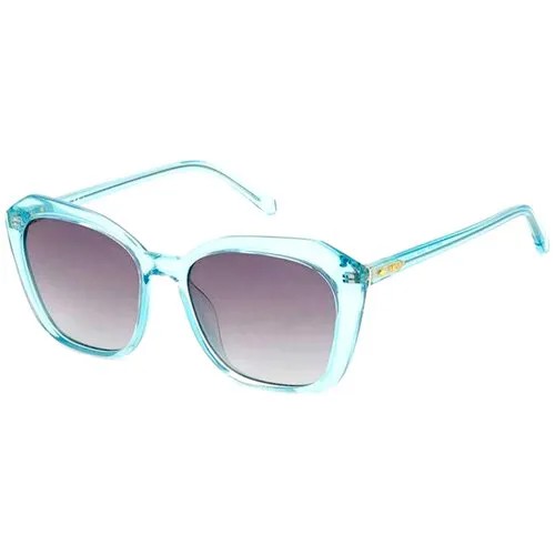Солнцезащитные очки FOSSIL, оправа: пластик, для женщин, голубой