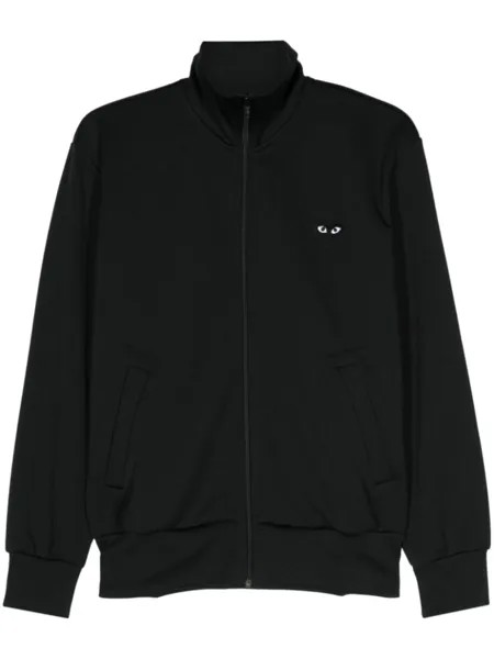 Comme Des Garçons Play спортивная куртка из джерси с принтом, черный
