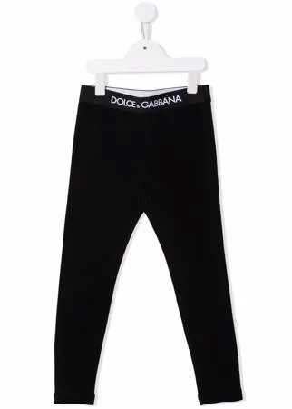 Dolce & Gabbana Kids легинсы с логотипом