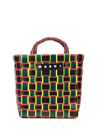 Marni Market каркасная сумка-тоут