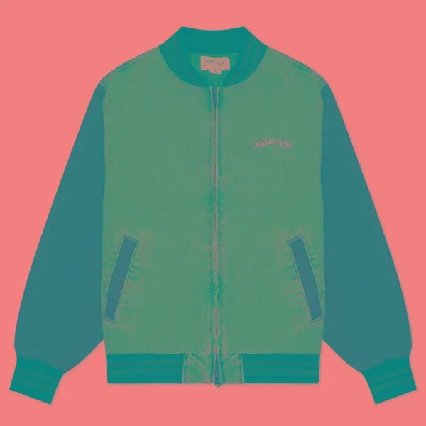 Мужская куртка бомбер thisisneverthat Denim Varsity голубой, Размер M
