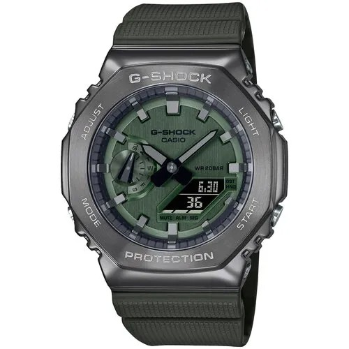 Наручные часы CASIO G-Shock GM-2100B-3A, зеленый, хаки