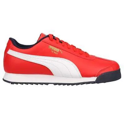 Puma Roma Country Lace Up Youth Boys Красные кроссовки Повседневная обувь 39155001