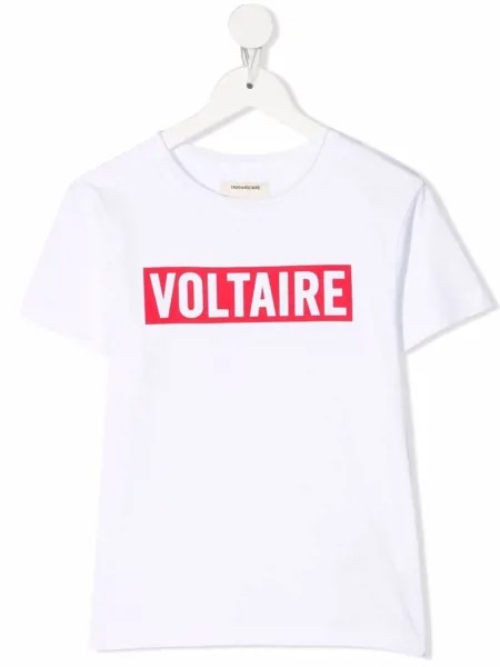 Zadig & Voltaire Kids футболка с логотипом
