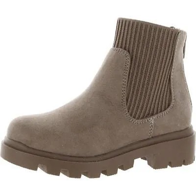 Ботильоны Steve Madden Girls J-Hutch Taupe 4 Medium (B,M) Big Kid BHFO 3658