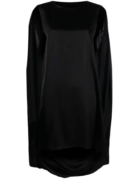 MM6 Maison Margiela платье без рукавов с кейпом, черный