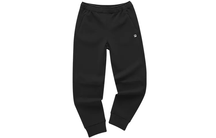 Трикотажные спортивные штаны женские черные Fila