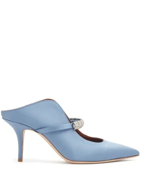 Malone Souliers мюли Bella 70 с кристаллами, синий