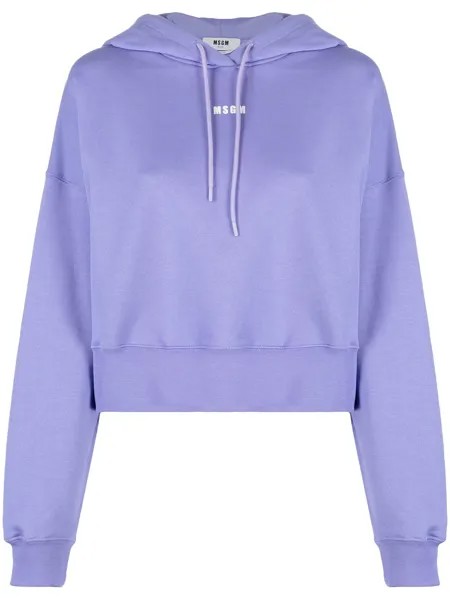 MSGM укороченное худи с логотипом