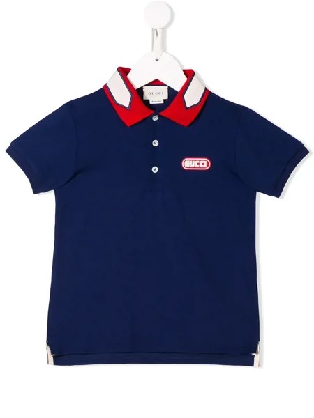 Gucci Kids рубашка-поло с логотипом