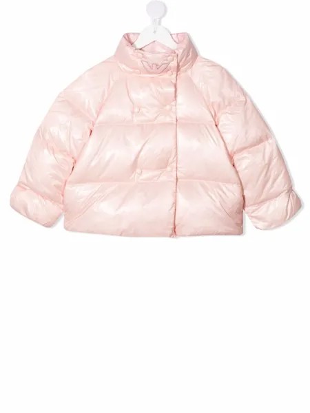 Emporio Armani Kids двубортный пуховик