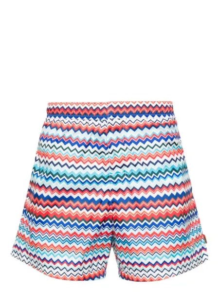 Missoni плавки Signature с узором зигзаг, синий